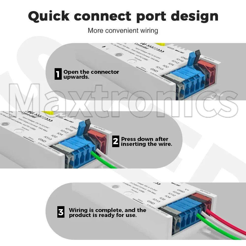 

4 выхода НОВЫЙ GLEDOPTO WiFi Ethernet ESP32 WLED цифровой усовершенствованный контроллер музыка GL-C-618WL для WS2812B SK6812 WS2815 светодиодная лента