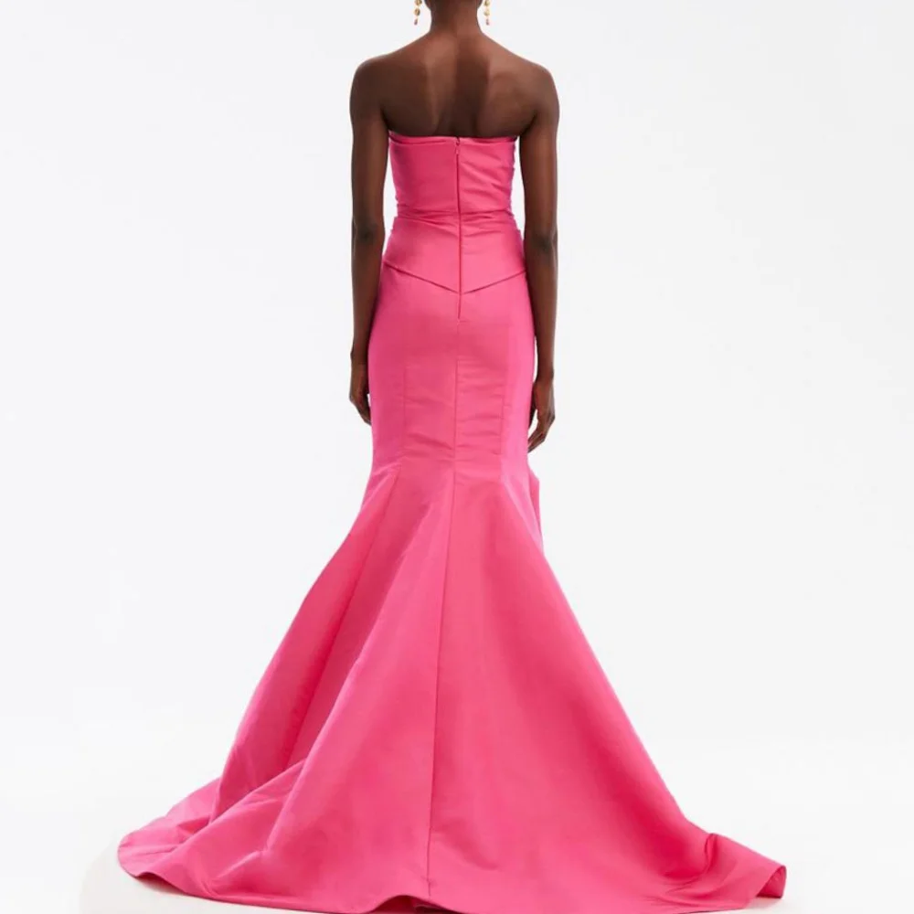 Camellia Sexy Party Dresses Mermaid Strapless Backless Evening Gowns Floor Length New Arrival Prom Dress فساتين سهرة