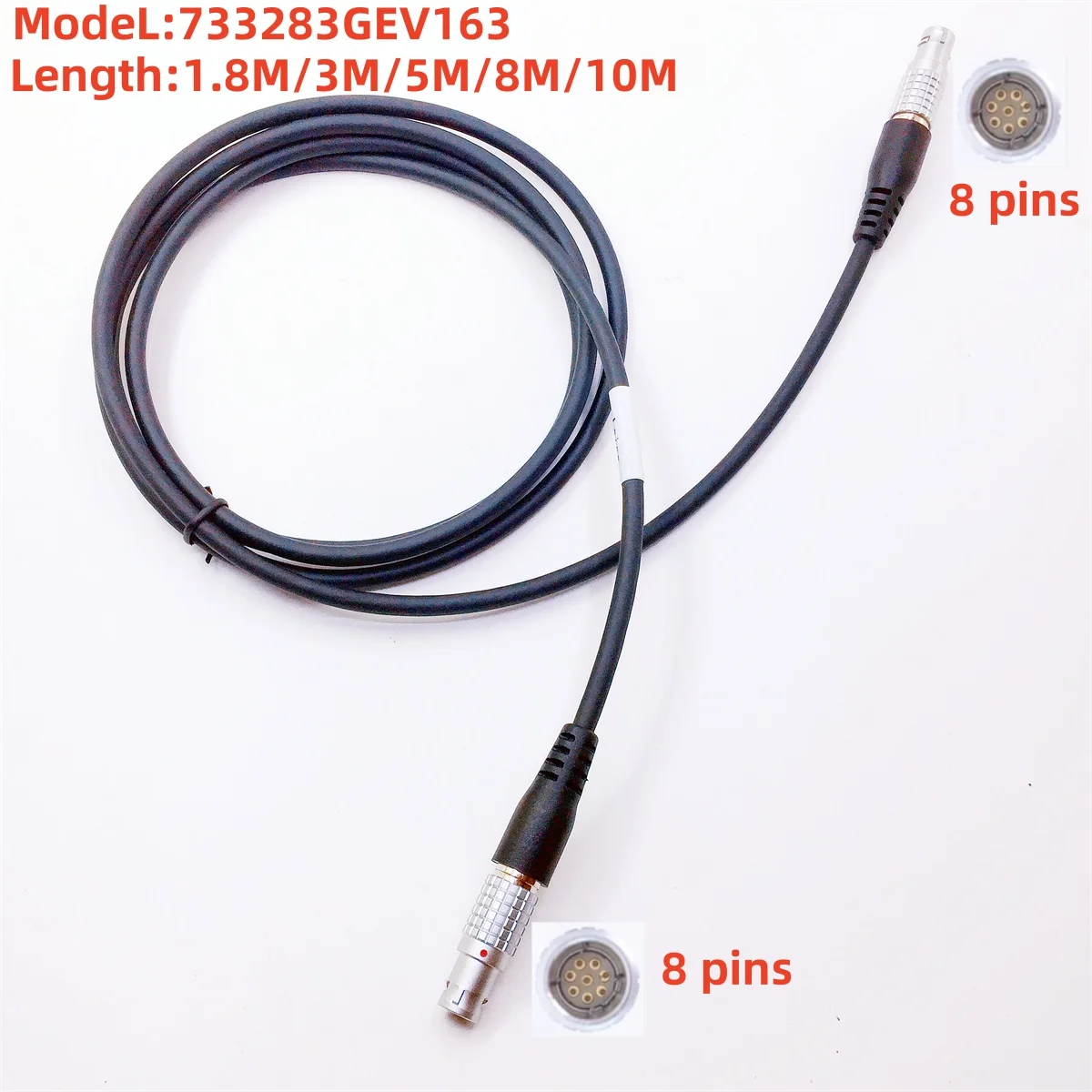 

GEV163 733283 Cable Applicable to Leica Surveying GPS cable CS09 RX1210 to GRX1200 GX1200 1B 8PIN+LEMO 1B 8PIN