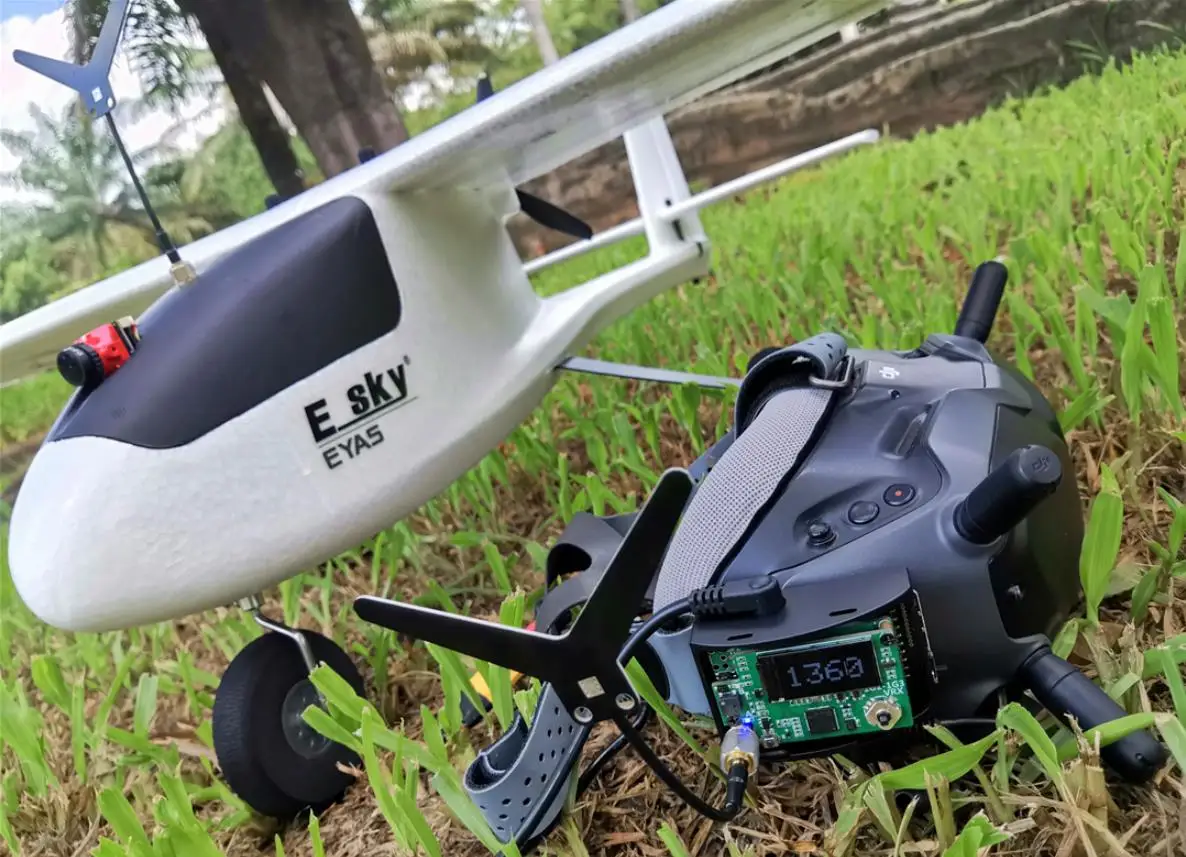 1.2/1.3Ghz Dual Antenna VRX Video Receiver 9CH Wide Band 1080MHz to 1360MHz Fatshark SKYZONE DJII Goggles V1 V2 Drone Receiver