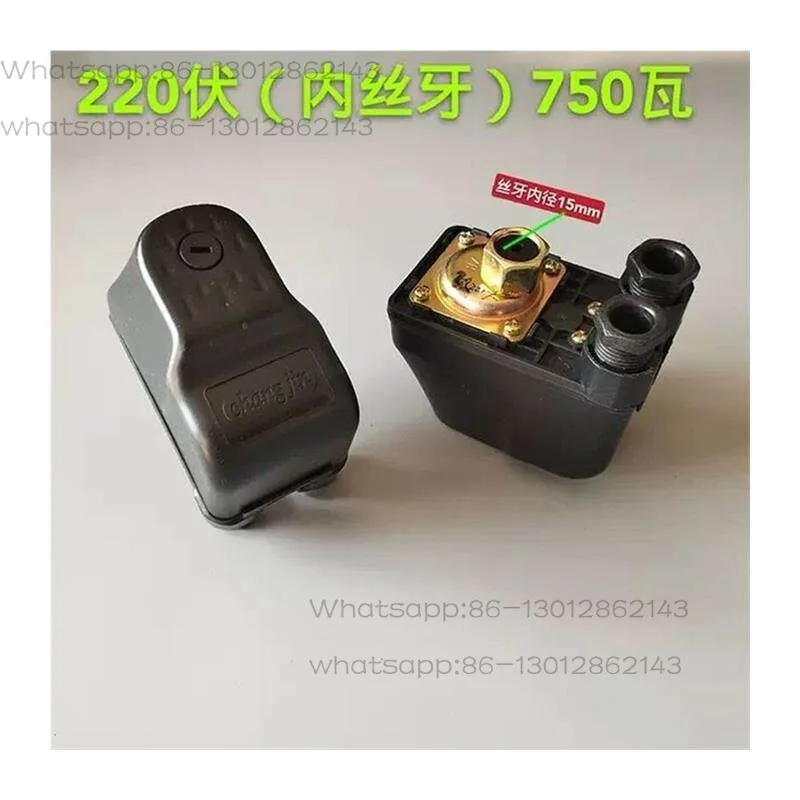 Water Pump Pressure Switch Controller Self-priming pump booster pump switch 1AWZB750 three-phase 220V outer wire