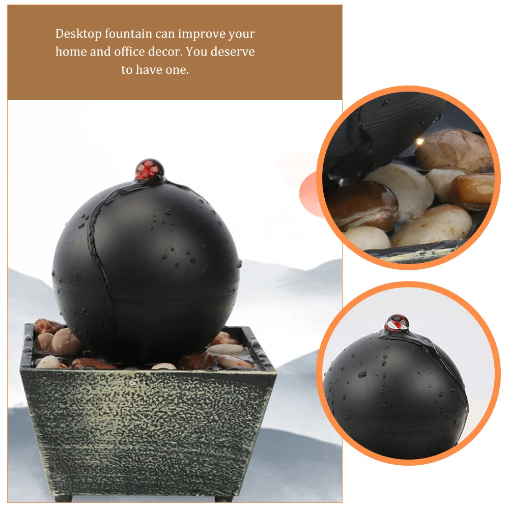 

1Set Exquisite Indoor Fountain Continuous Flow Financial Resources Auspicious Meaning Stylish Home Decor Water Fountains Indoor