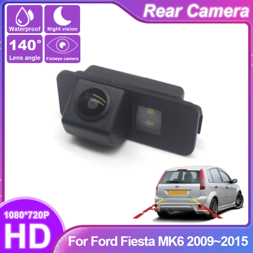 

CCD HD Fisheye Rear View Waterproof High quality RCA Camera For Ford Fiesta MK6 2009~2015 Car Backup Reverse Parking Monitor