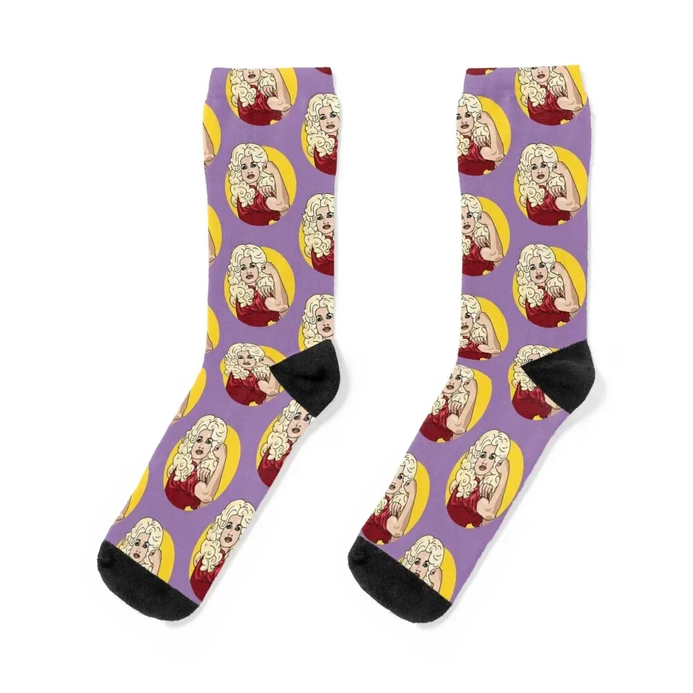 Dolly the Riveter Socks sheer colored Socks Man Women's