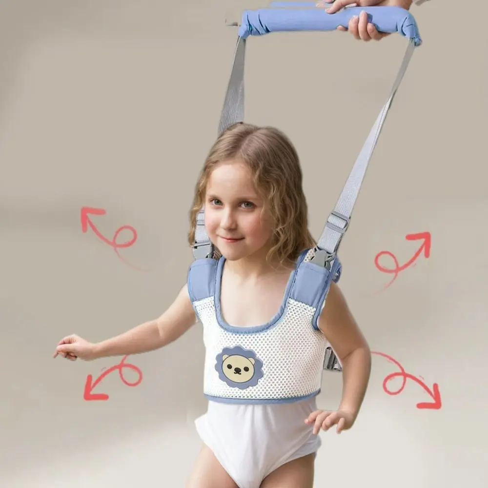 Safety Infant Walker Harness Breathable Handheld Learning Walk Support Assist Trainer Adjustable Long Toddler Assistant Belt