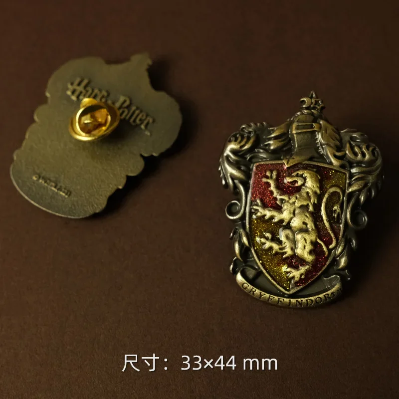 1Set Badge Harries Potters Magic Academy Metal Retro Slytherin Gryffindor Brooch Cartoon Peripheral Cos Accessories Kids Gift