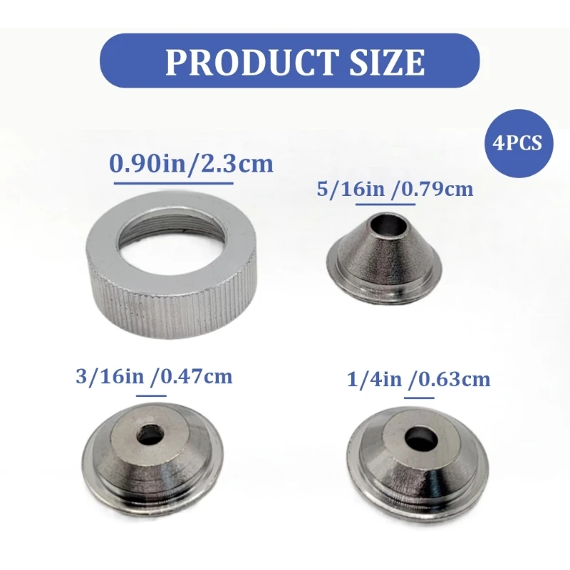 Họa Tiết Máy Phun Miệng Bộ Đầu Vòi Thay Thế Linh Kiện 3 Đầu Phun Phù Hợp Với Wal-Board Vách Thạch Cao Họa Tiết Phễu Súng Thả con