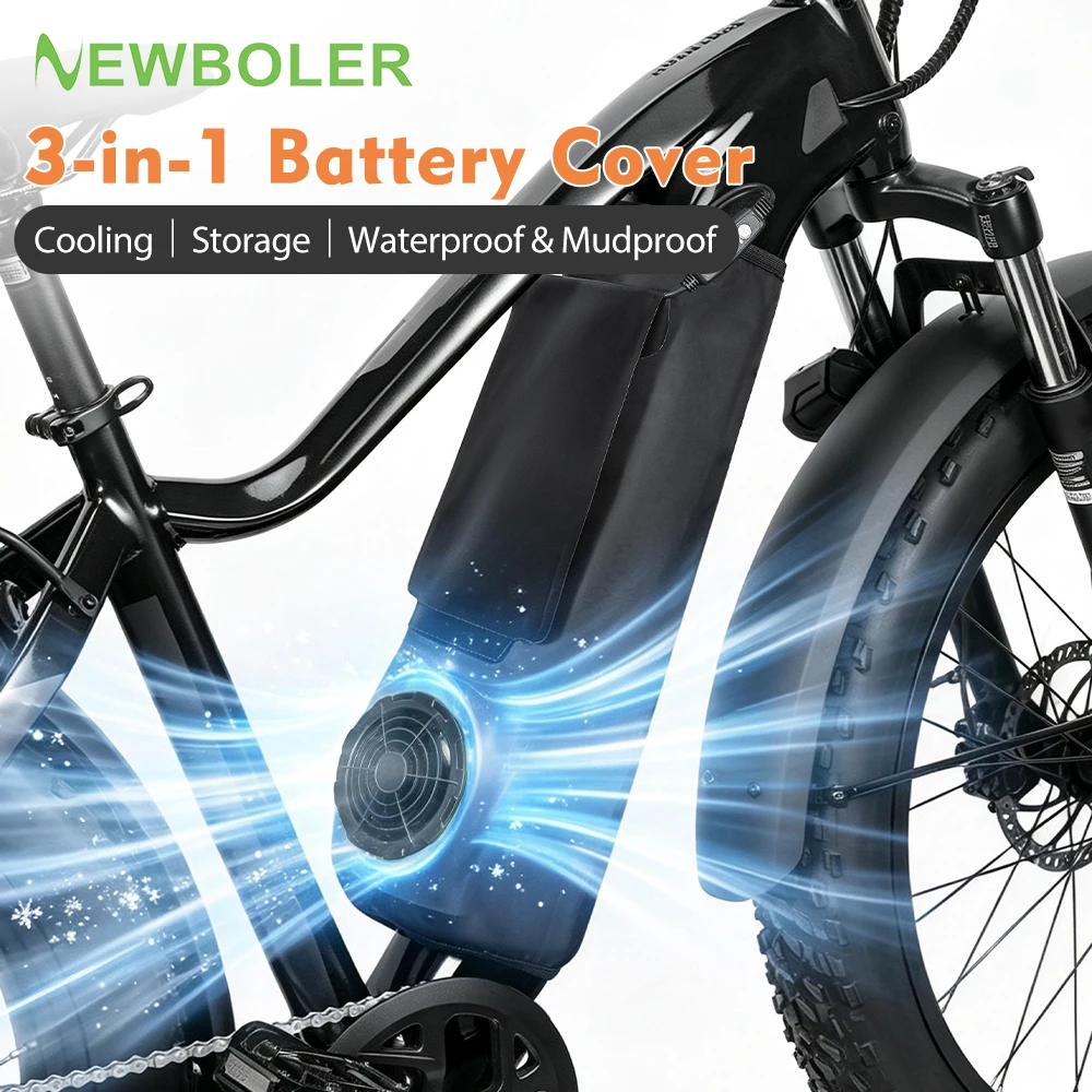 E-Bike Battery Cover Waterproof Dustproof Ebike Battery Protective Cover Suitable For Most E-Bike Models