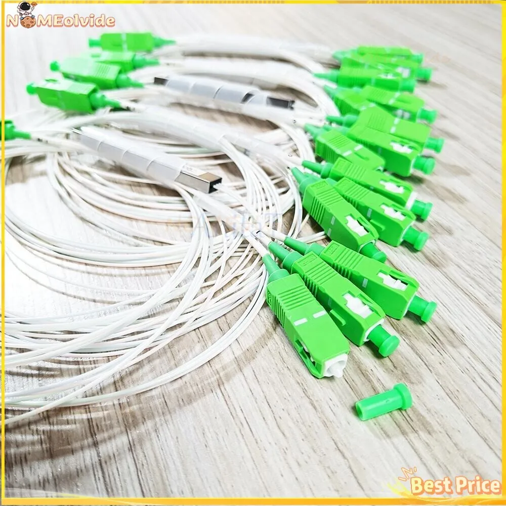 

5/10/20pcs 1X3 PLC SC/APC SM Single Mode 0.9Mm G657A1 LSZH 1M FTTH Fiber Optic Splitter