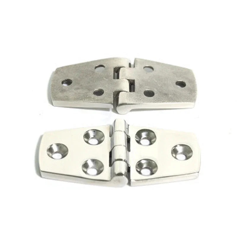 

2 Pcs Durable 304 Stainless Steel Boat/ Door Hinge Stamping Cabinet Marine Hardware 76*38*4mm