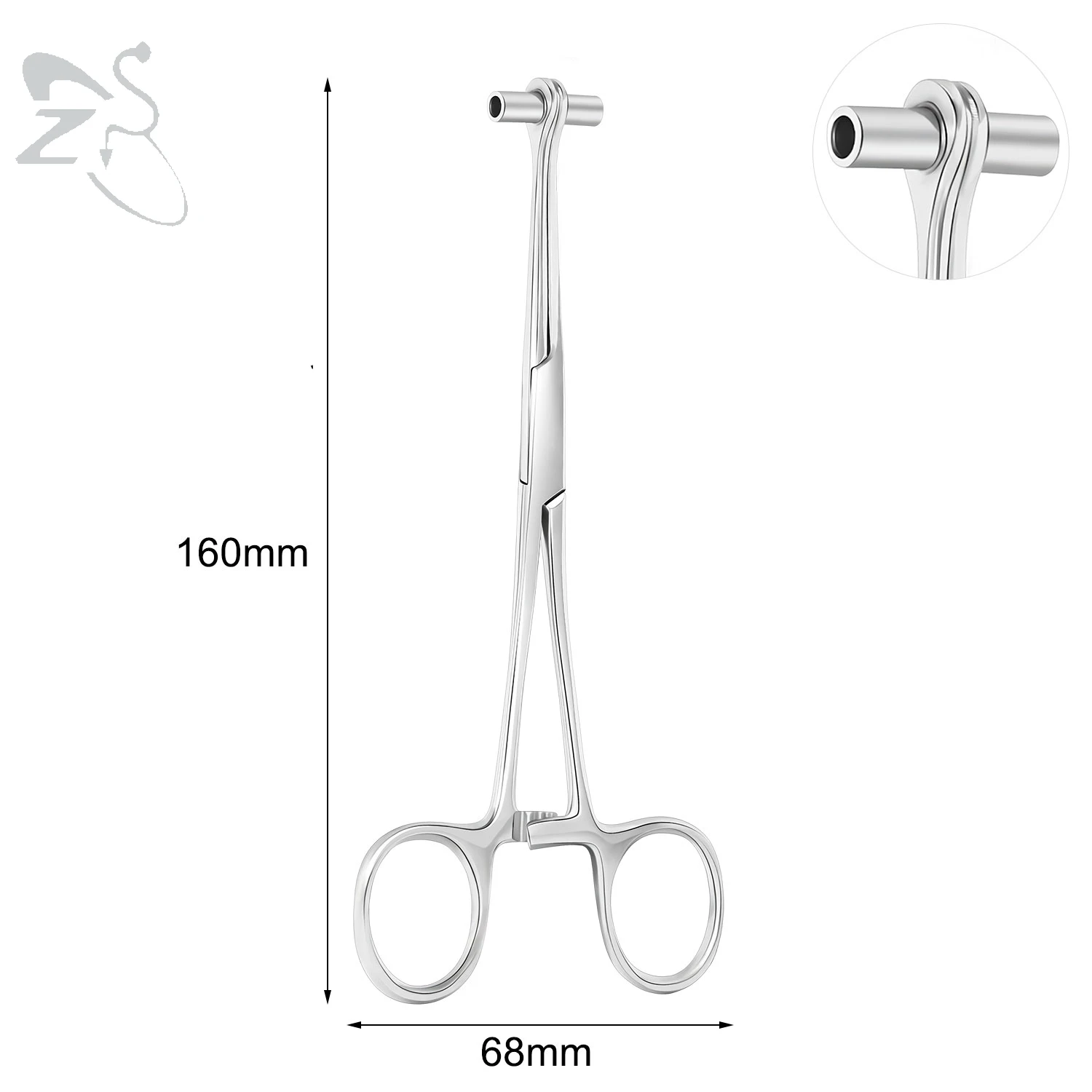 ZS 1PC Edelstahl Piercing Klemme Schlitz Locking Forcep Öffnung Piercing Zange Werkzeug für Ohr Lippe Bauch Nabel Zunge piercing