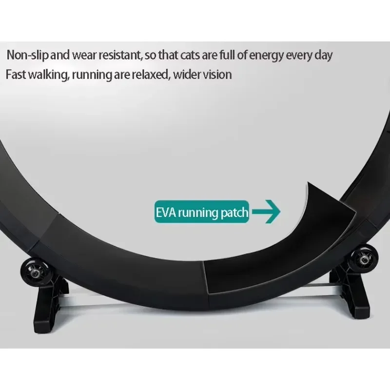 Large Cat Exercise Wheel Low Noise Running Machine Durable Base Pet Fitness Treadmill Toy for Indoor Cats Unique Design Home