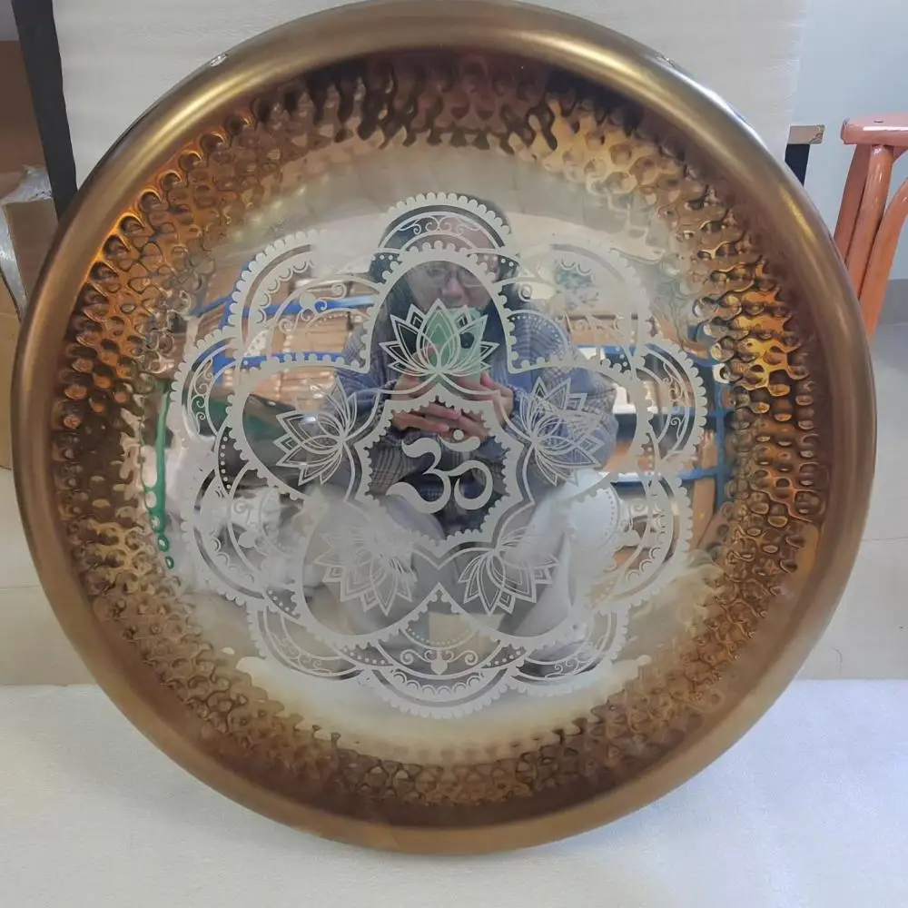 Arborea Sound Healing Gongs-Customized Nickel Alloy Gong OM Mirror Gong 18\