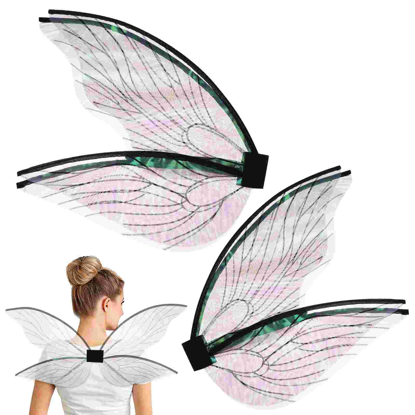 

2 Pcs 1 Item) Fairy Wing For Adults Performance Dress Costume Wings Clothing Props Girls