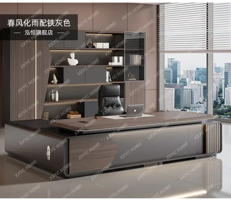 

summer Modern light luxury boss, president's desk, senior sense, desk manager, office table, commercial furniture