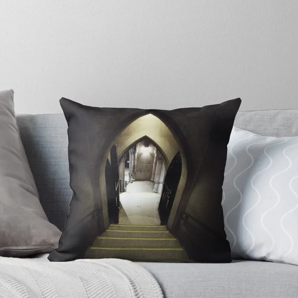 Stairway, Washington National Cathedral Throw Pillow Room decorating items Luxury Pillow Cover pillow