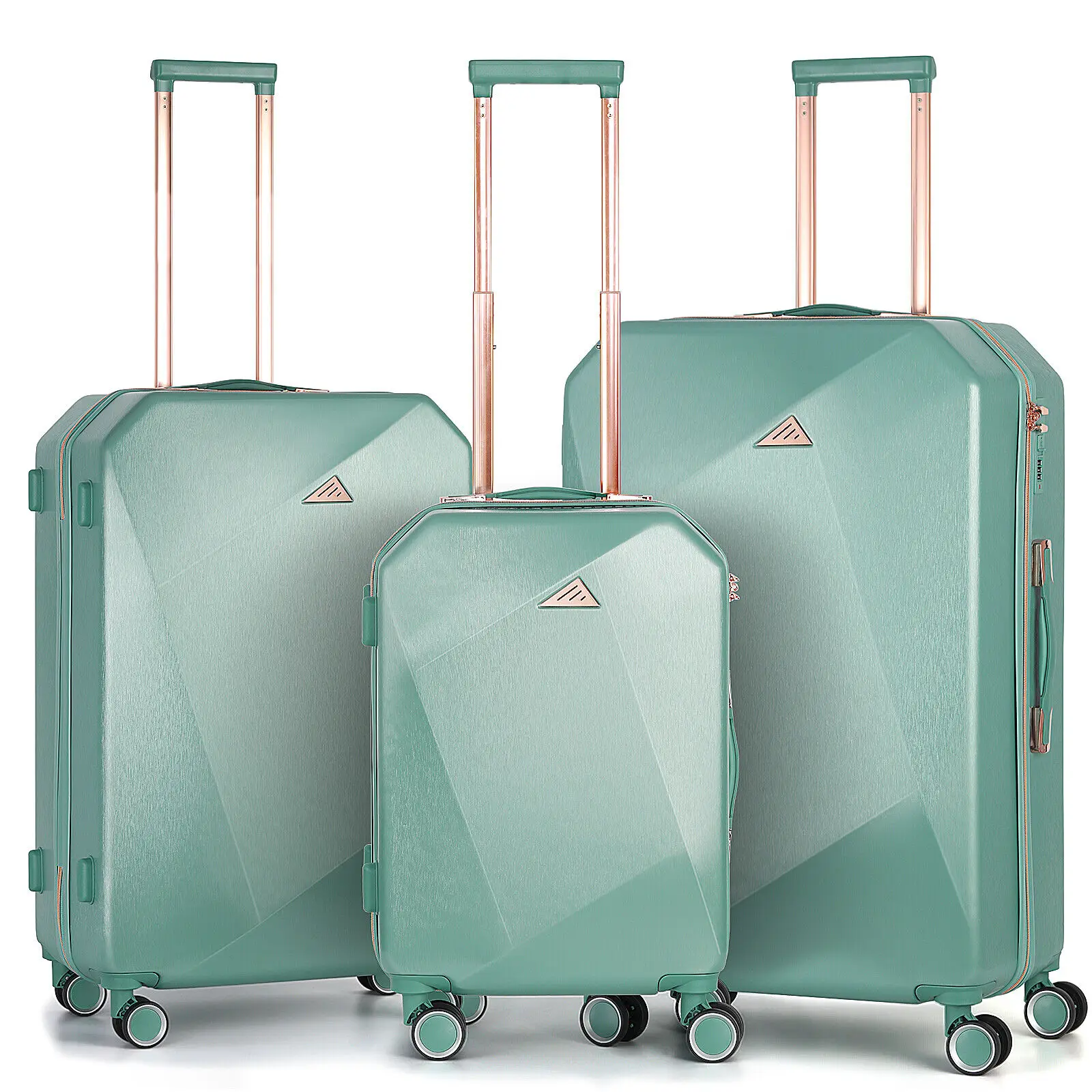 3PCS Luggage Set ABS+PC Brushed Luggage Case 3-piece Set 20"24"28 " With Silent Spinner Wheel TSA Lock