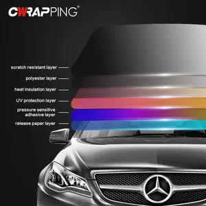 Sunny Summer Summer Window Film UV UV Matiz Car Film Privacy Film 50 cm x 300 cm Sybrues Film 8 Hauptverkaufslösungsmittelkinne - №3