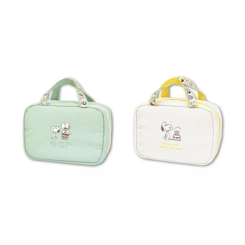 Lovely Cartoon Puppy Handheld Makeup Bag Travel Portable Wash Bag Data Cable Storage Bag Mini Coin Purse Organizer Pouch