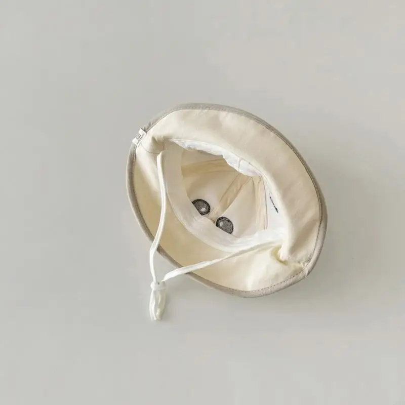 Chapeau pour bébé à large bord, casquettes pêcheur en coton, chapeau seau dessin animé pour usage