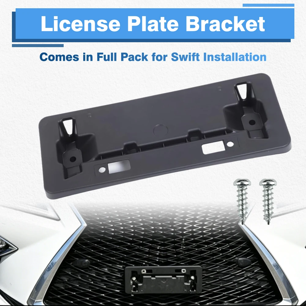 Front bumper license plate frame bracket 521140E111, 52114-0E111, 15189538 For Lexus RX 350/450h with F Sport Package 2016-2019