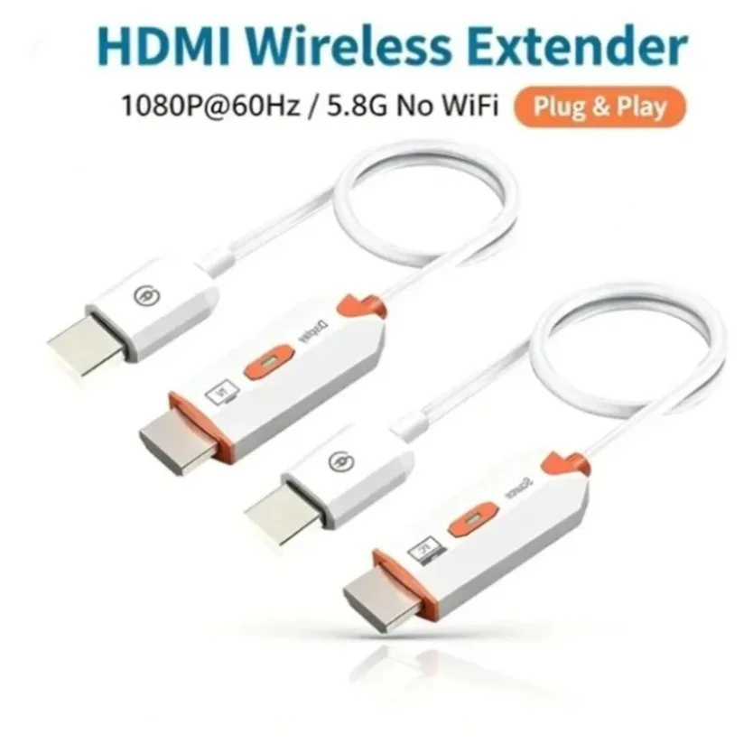 30M 1080P 5G Wireless Transmission Video Transmitter Receiver HDMI-Compatible Extender Display Adapter Cable Screen for Camera