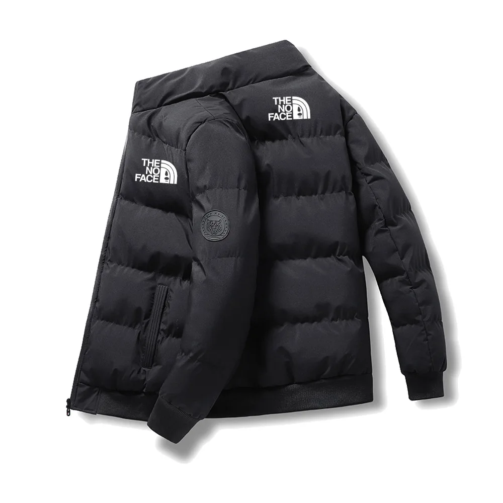

Abrigo acolchado de algodón 2024 para hombre, chaqueta gruesa estilo coreano, cuello corto, Otoño e Invierno