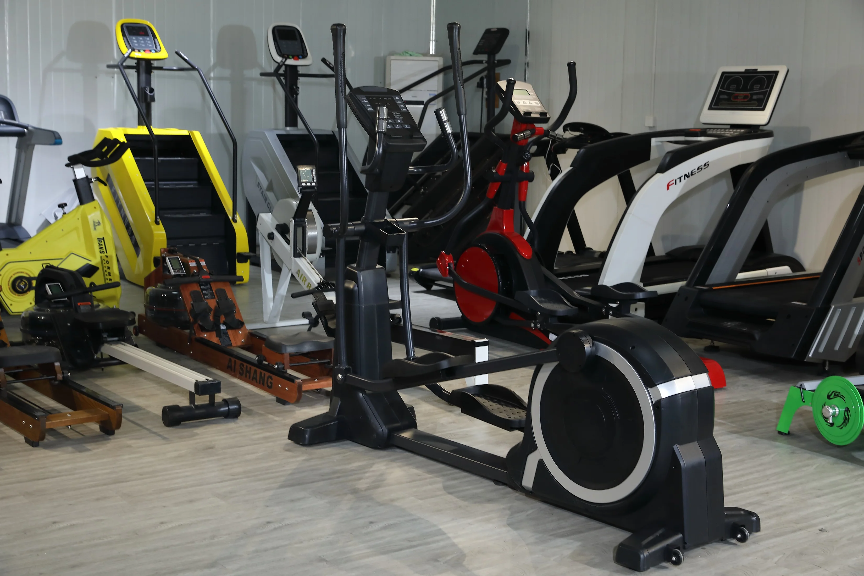 Entrenador elíptico, máquina elíptica de acero, equipo de Fitness, fabricación profesional