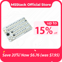 M5Stack Official CardKB v1.1 Mini 50-Key QWERTY Keyboard Unit with ATMega8A MCU, I2C, RGB LED, Programmable for UIFlow (MEGA8A)