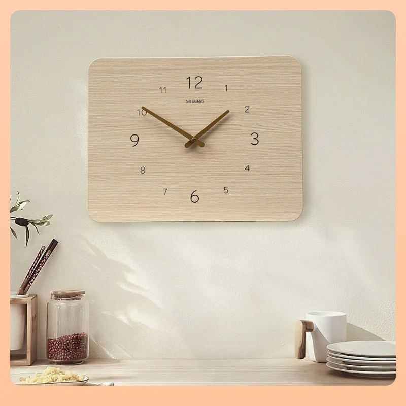 시계 벽시계가 있는 장식 그림, 통나무 바람계 박스 그림