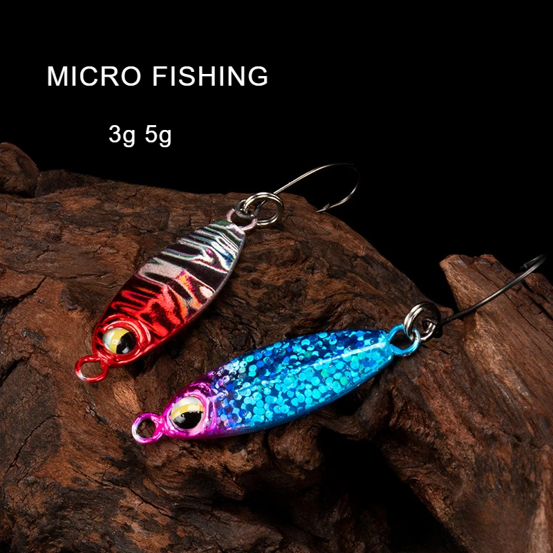 

NEW 3g 5g Jigging Lures Metal Spoon Jig Fish Spinnerbait Swim Crankbait Trout Fishing Lure Pesca Artificiali Whopper Plopper