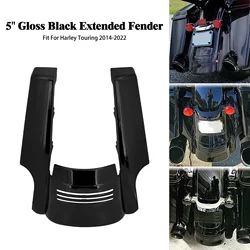 Motorcycle Gloss Black Rear Fender Extension 5