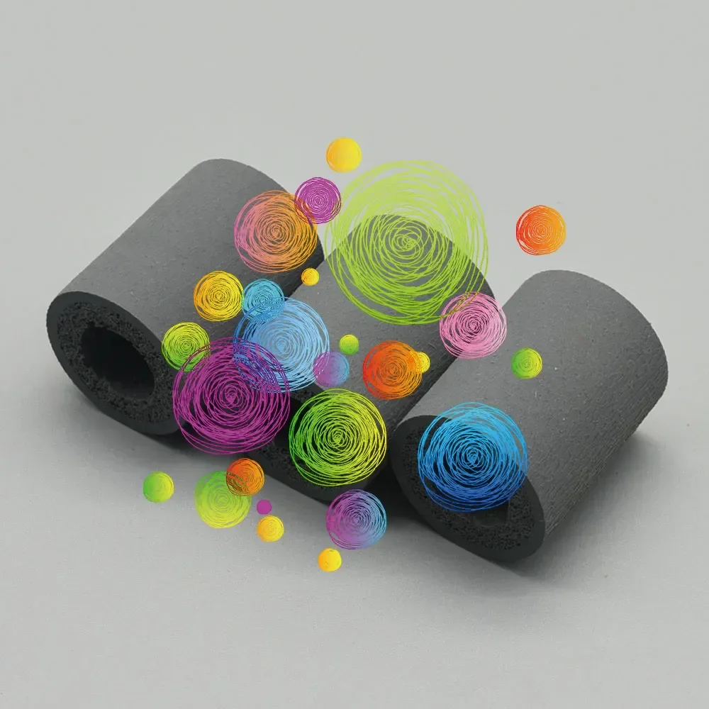 50PCS RM1-0037-000 tires for HP CP3525 4200 4250 4300 4345 4350 5200 p4014 p4015 p4515 6030 M601 paper feed pickup roller rubber