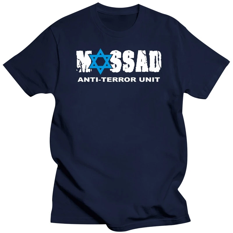 2018 Fashion New Top Tees Tshirts Israel T Shirt Mossad Anti-terror unit Secret Service S-XXL Summer Men Clothing