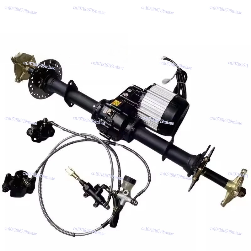 Modified Four-wheel Electric Beach Car Kart Accessories Shaft Drive Differential Rear Axle 48V/60V Motor Tooth Bag