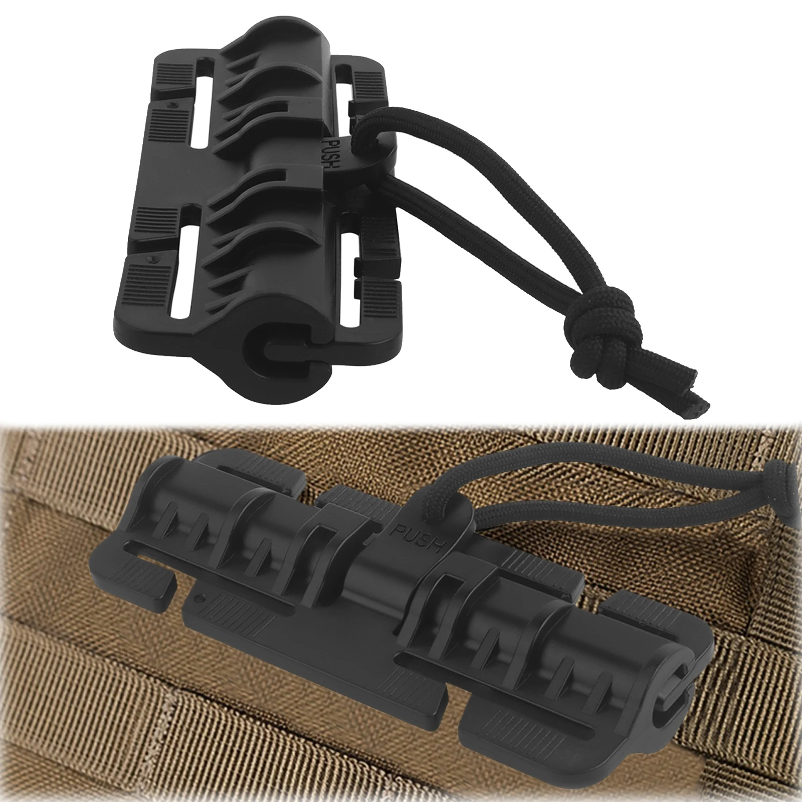 2pcs Cummerbund Quick Release Buckle Easy Installation Rapid Open Connector Wide Compatibility for Airsoft Combat
