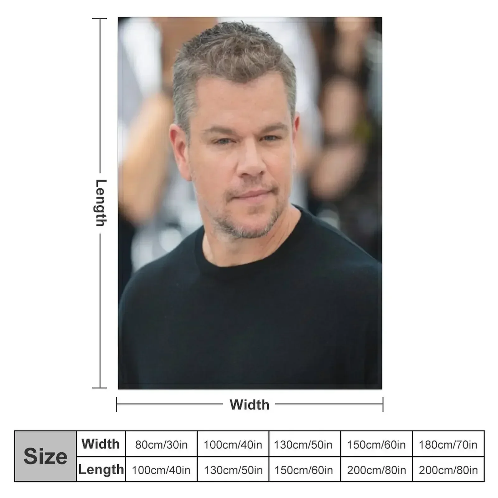 Matt Damon Throw Blanket