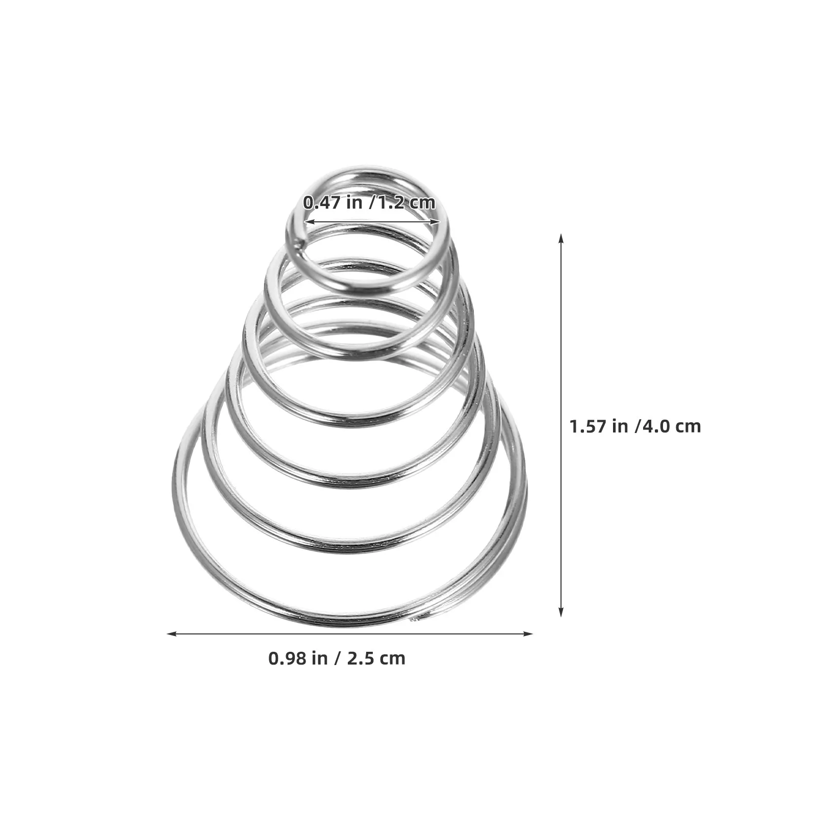 10Pcs Tower Springs Stainless Steel Conical 0.8mm Wire Diameter Battery Contact Replacement for LED Flashlight Tailcap