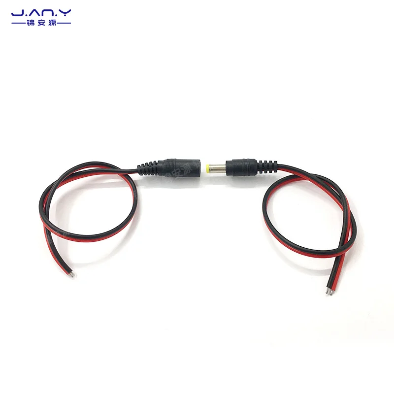 3.5 * 1.35mm red and black male bus, pure copper DC power line, 0.3 flat DC, 3.5 single plug charging line