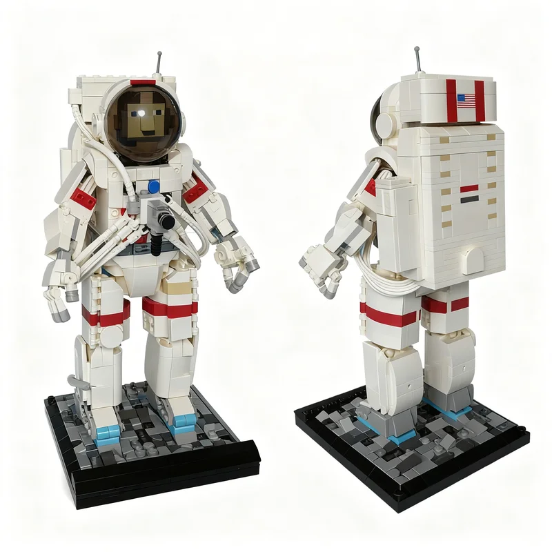 980pcs MOC Apollo Spacesuit A7LB Apollo 17 EVA Model Building Blocks Toy Architecture Christmas Gift Birthday Idea Craft Art