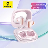 Baseus AirNora 3 ANC Wireless Earphones 45dB Noise Cancelling TWS Earbuds 4 Mic AI HD Call Bluetooth 5.4 HiFi Headphone For Lady
