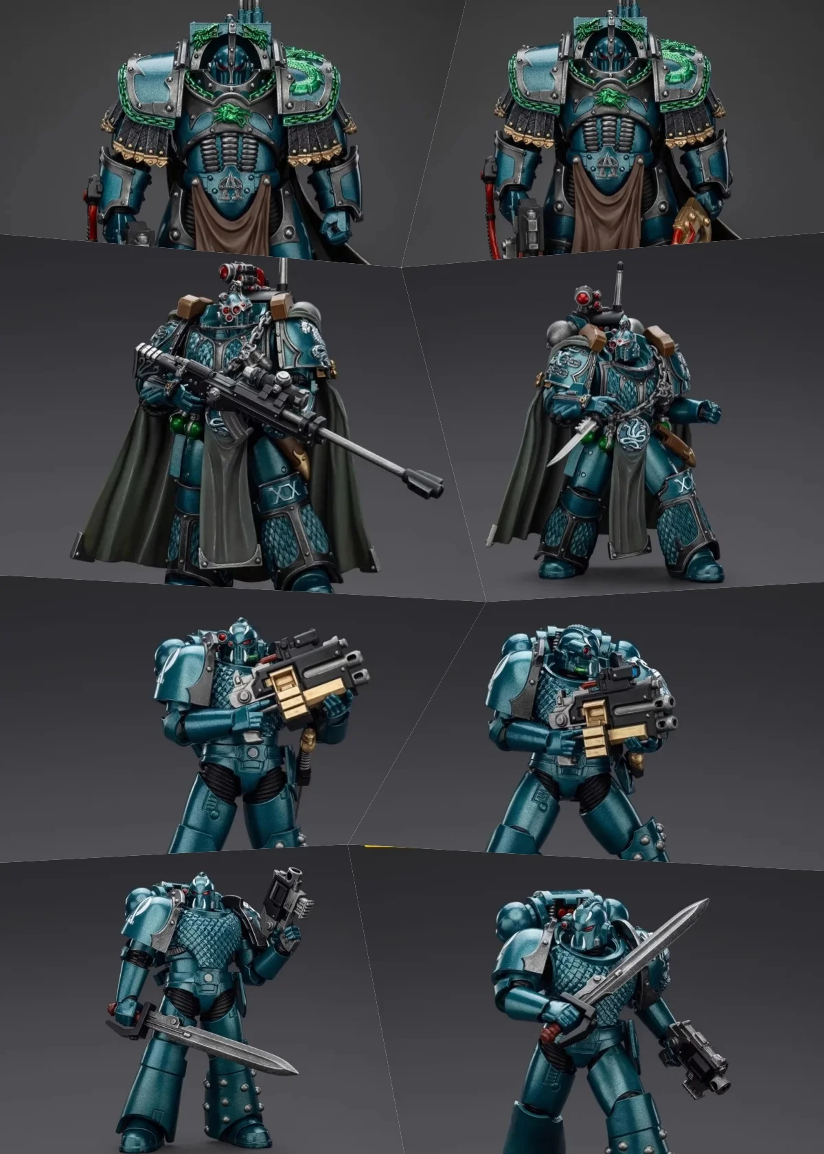 

Коллекционная фигурка JOYTOY JT01260 JT01390 JT01406 JT01413 в масштабе 1/18: культовый бирюзовый доспех в убойном стиле, полный комплект