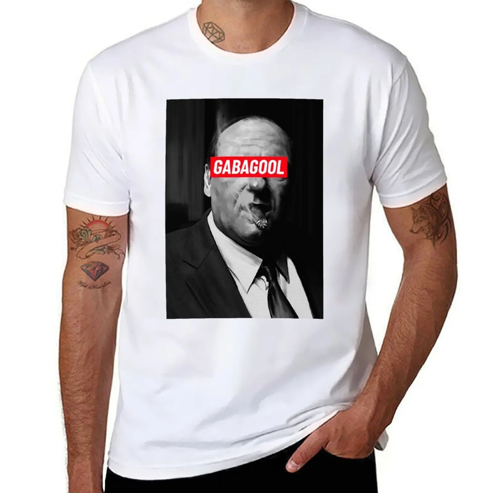 

Tony Soprano Gabagool T-Shirt t shirt men 100% cotton luxury brand t shirt man cotton T-Shirt