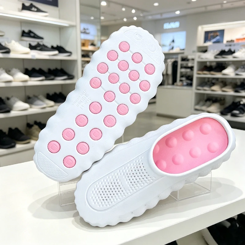 

YUYIN EVA Material Sandals for Men Massage Slippers Comfortable Casual Covering Thick Heel Slippers Breathable Function Shoes