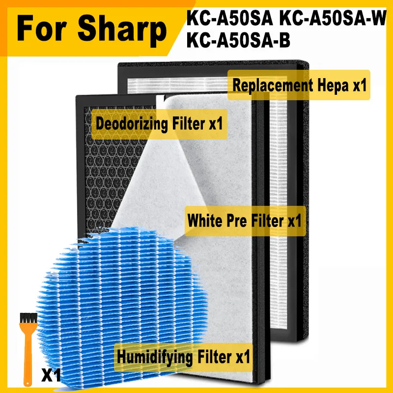 

Сменный HEPA и дезодорирующий угольный фильтр для очистителя воздуха Sharp KC-A50SA KC-A50SA-W KC-A50SA-B