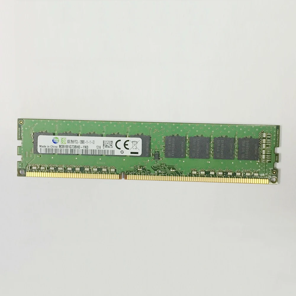 1PCS For IBM X3100 X3200 X3250 M3 M4 M5 Server Memory 8GB 8G DDR3L 1600 2RX8 UDIMM ECC RAM High Quality