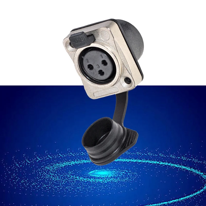 3 Pole Holder 3 Pole Waterproof Male And Female Microphone Audio Plug Xlr Balanced Threaded XLR Head Holder