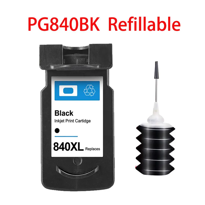 Compatible Refillable Ink Cartridge For Canon 840 841 PG840 CL841 Pixma MG2180 MG3180 MG3580 MG3680 MG4180 MG4280 Printer