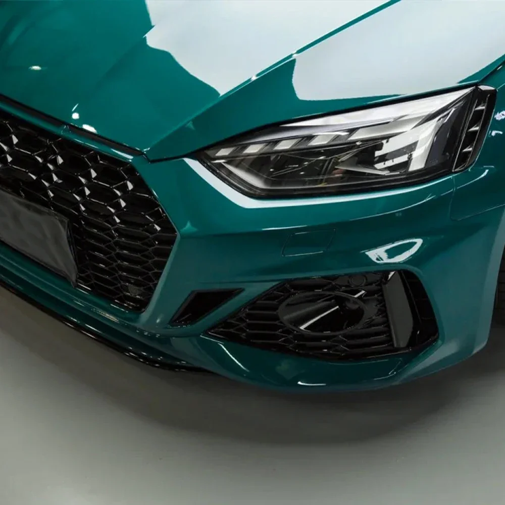 Crystal Hell Green Car Sticker Car Wrapping Film PET Sticker Bubble Free PVC Auto Decals Car Accessories Exterior Interior