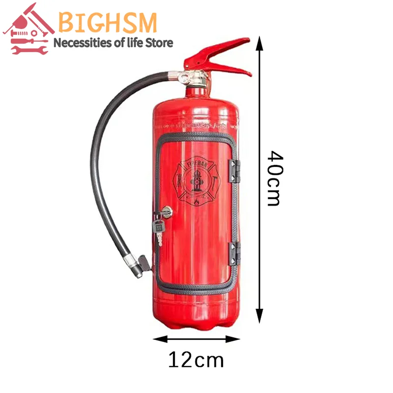 خزانة نبيذ صغيرة ، شكل طفاية حريق ، زخرفة التخزين ، الحرف اليدوية ، صندوق الخمور ، هدايا رجال الإطفاء #6